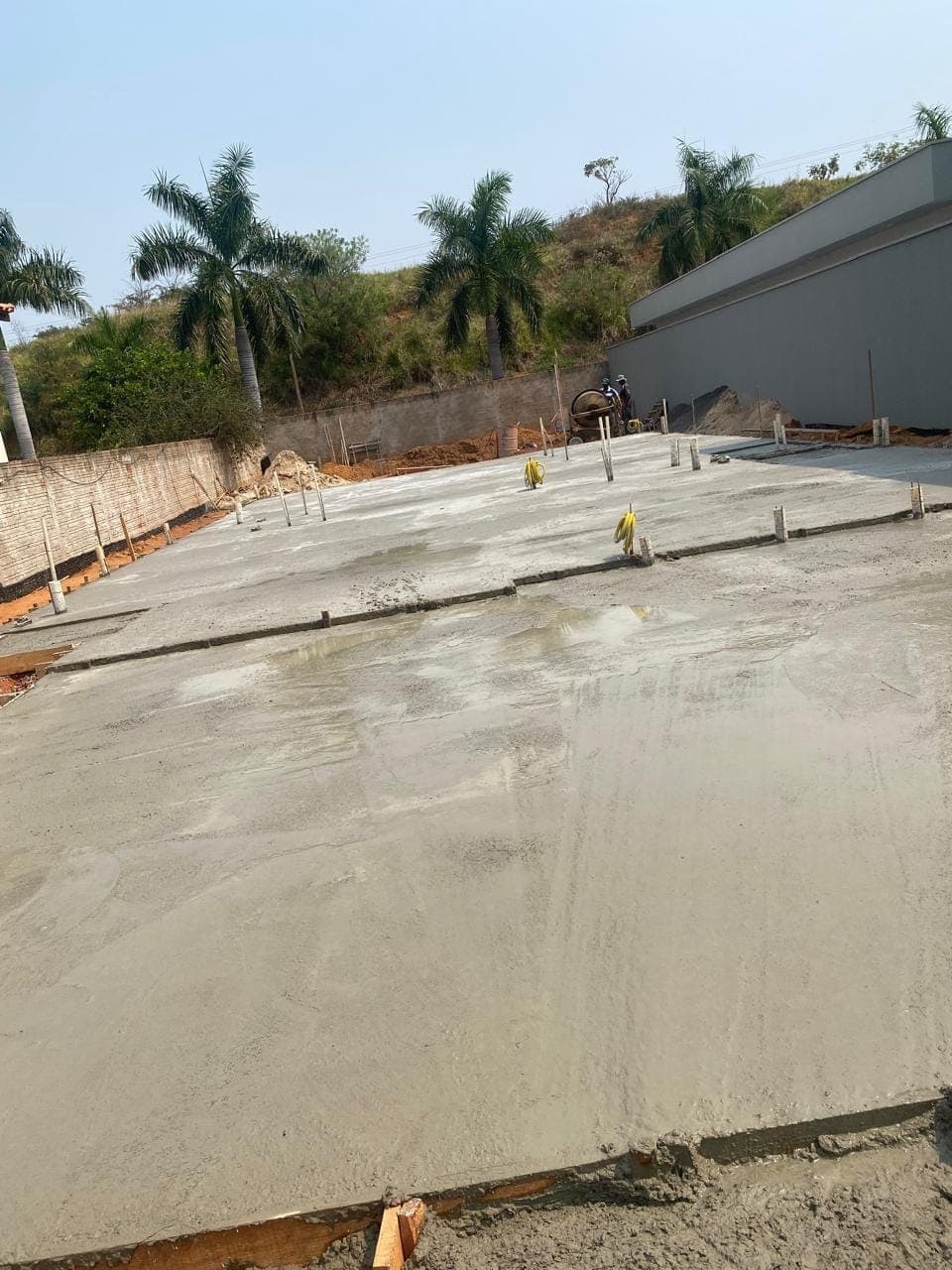 Fundação da obra em Panorama/SP